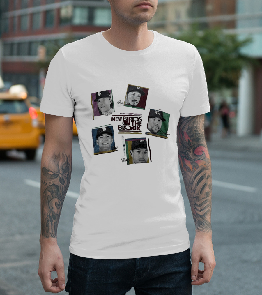 St Louis Cardinals Bader Arenado Carlson Noot Matz New Birds On The Block T-Shirt
