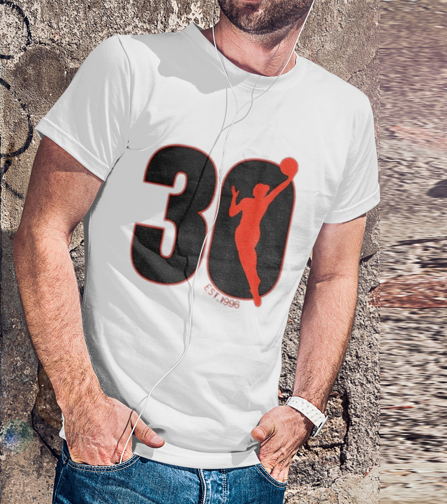 WNBA 30th Anniversary 1996 Basketball Player T-Shirt