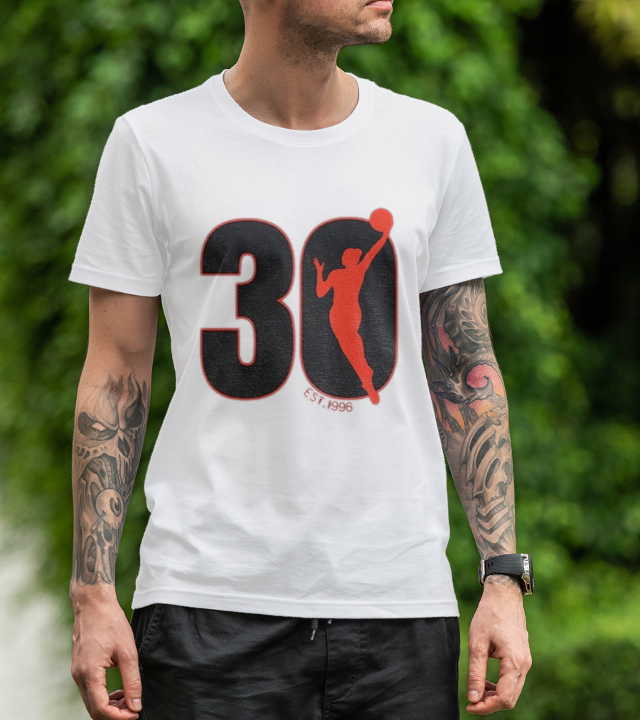 WNBA 30th Anniversary 1996 Basketball Player T-Shirt