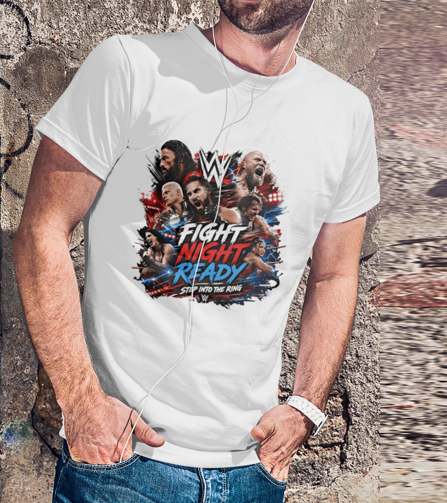 WWE Fight Night Ready Step Into The Ring SummerSlam Superstars T-Shirt