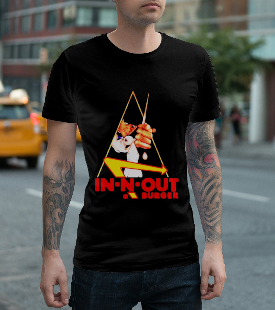A Work Orange In N Out Burger Logo Mashup T-Shirt