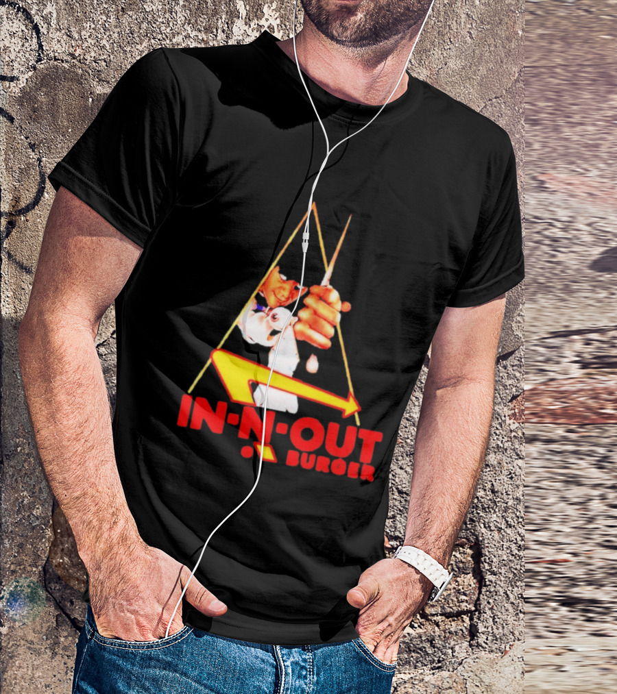 A Work Orange In N Out Burger Logo Mashup T-Shirt