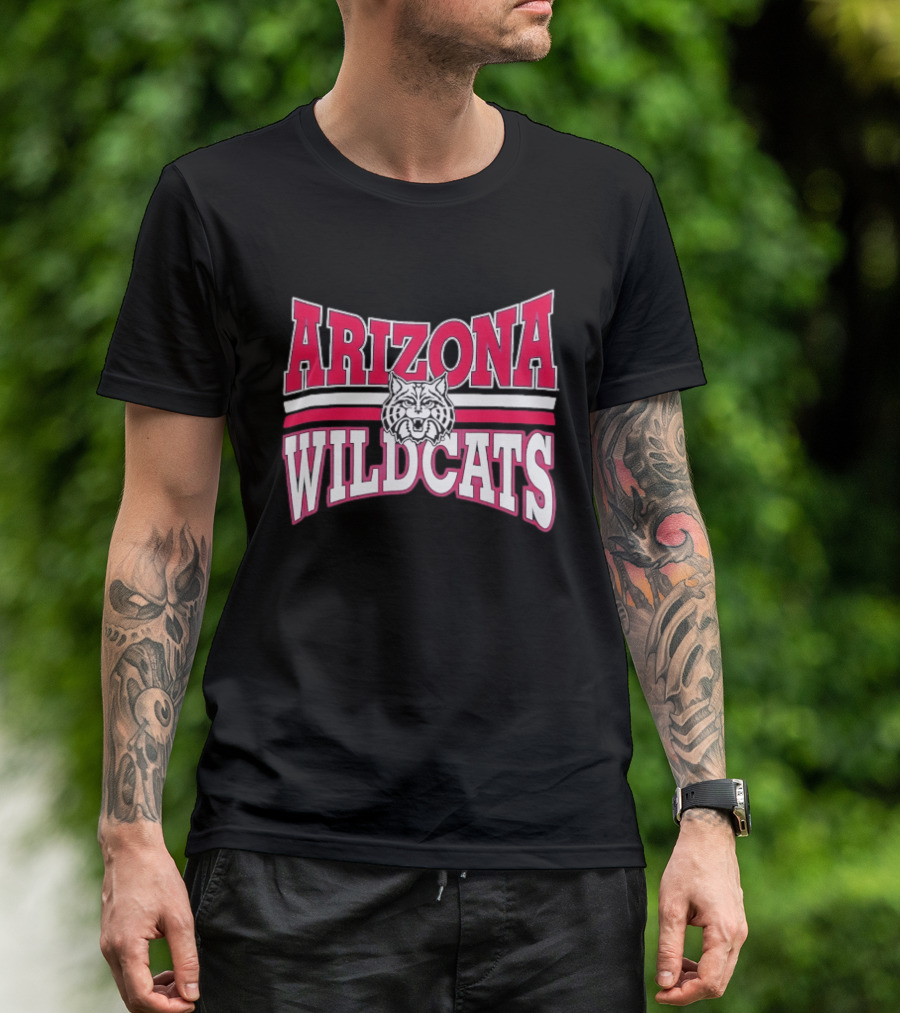Arizona Wildcats NCAA Head Red White Stripes T-Shirt