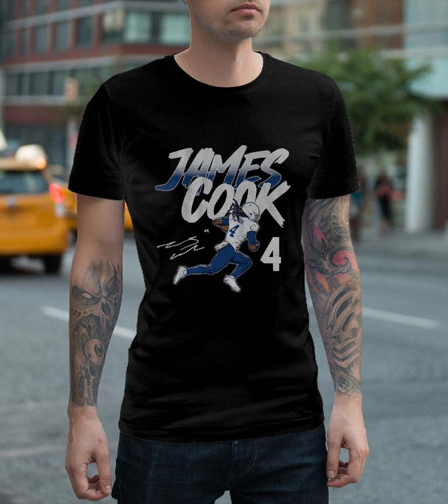 James Cook 4 Buffalo Bills Football Player Athlete T-Shirt
