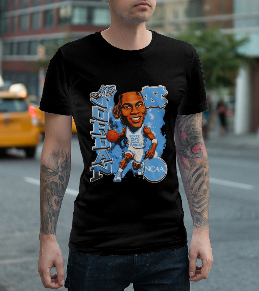 Mr Jordan North Carolina Tar Heels NCAA Basketball 23 T-Shirt