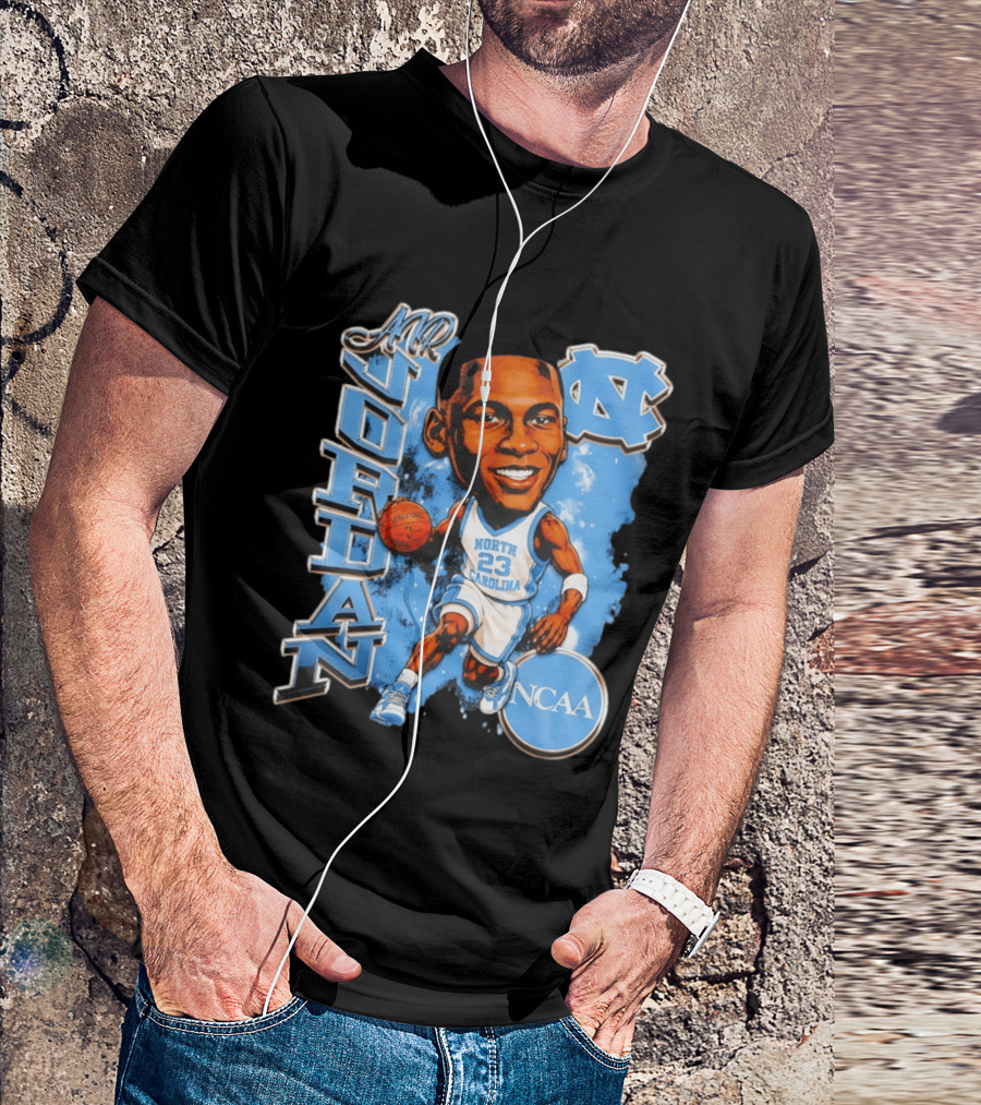 Mr Jordan North Carolina Tar Heels NCAA Basketball 23 T-Shirt