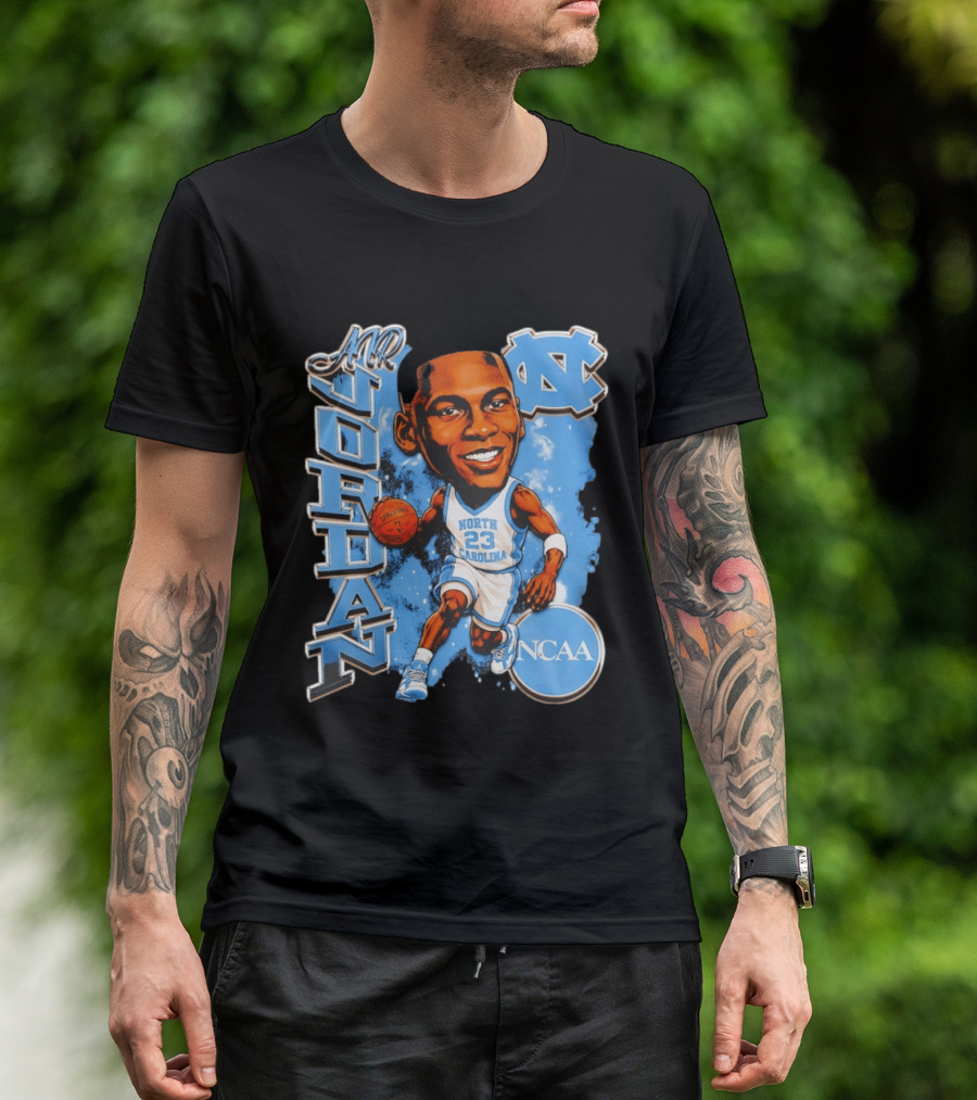 Mr Jordan North Carolina Tar Heels NCAA Basketball 23 T-Shirt