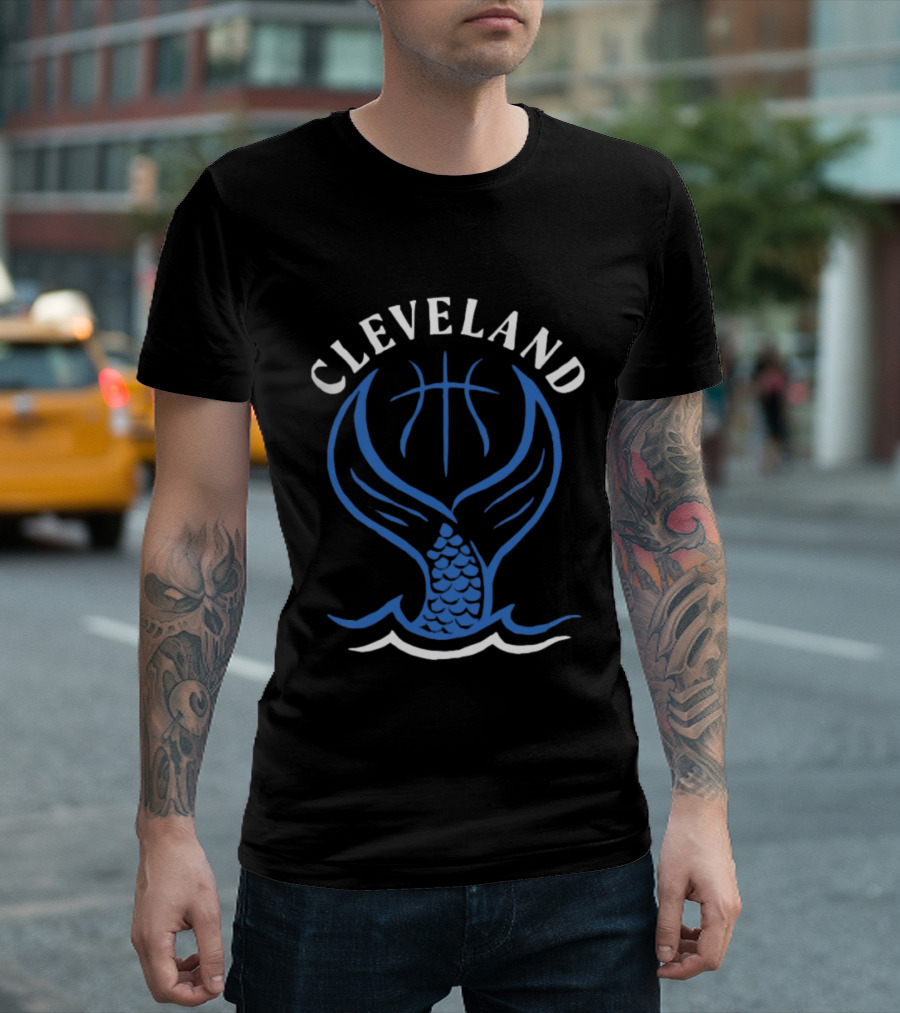 Cleveland Basketball Waves Women's Team Aquatic Spirit T-Shirt