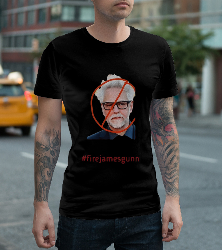 Firejamesgunn Protest James Gunn Director Criticism Controversy T-Shirt
