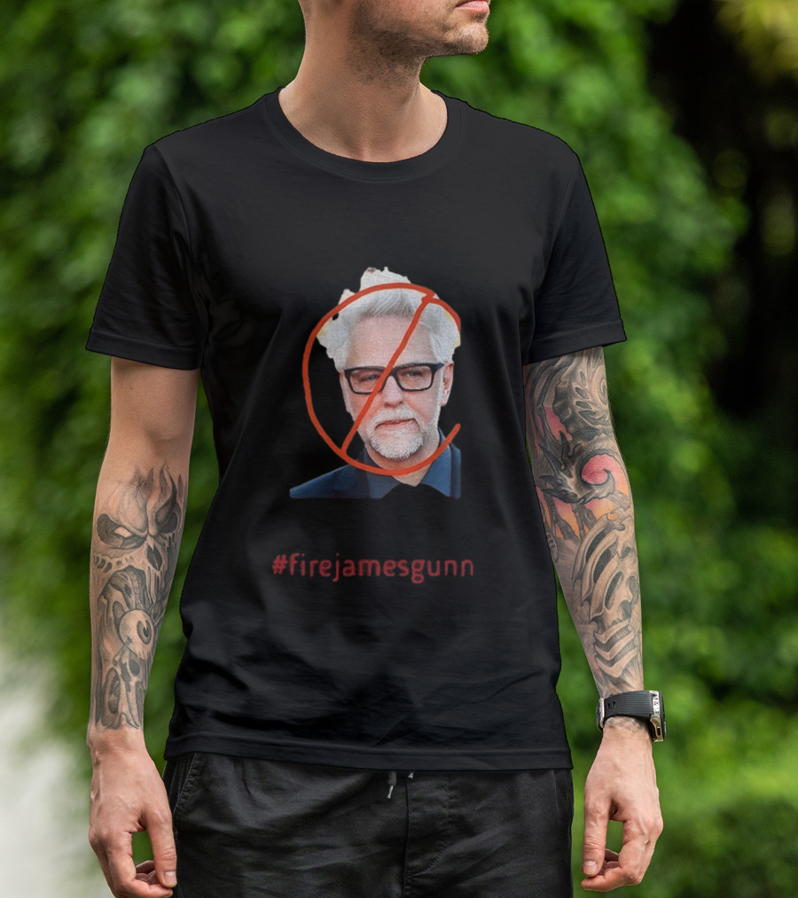 Firejamesgunn Protest James Gunn Director Criticism Controversy T-Shirt