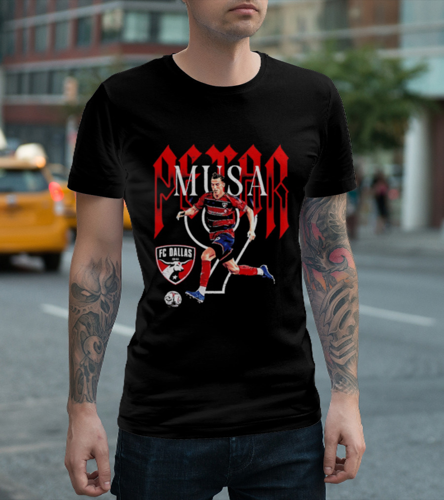 Petar Musa FC Dallas Number 9 Player Soccer T-Shirt