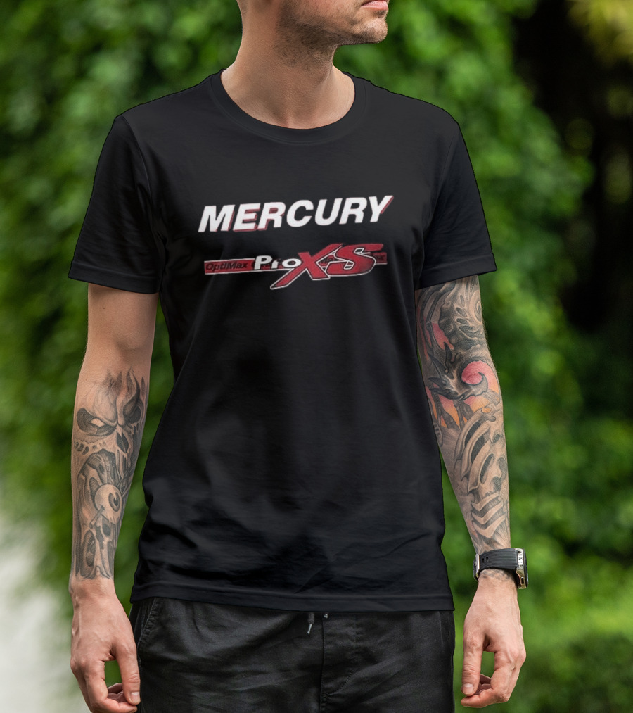 Mercury OptiMax Pro XS Marine Engine Printed Oversized T-Shirt