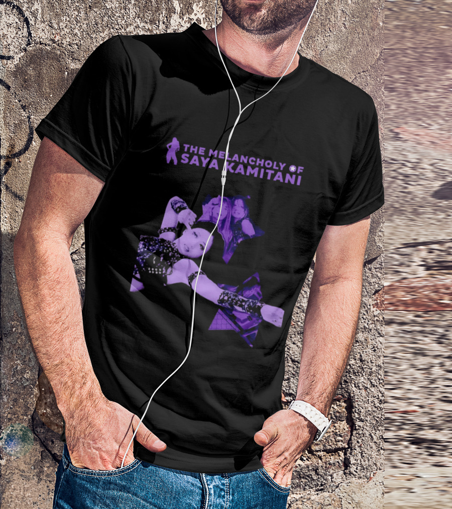The Melancholy Of Saya Kamitani Purple Aesthetic T-Shirt