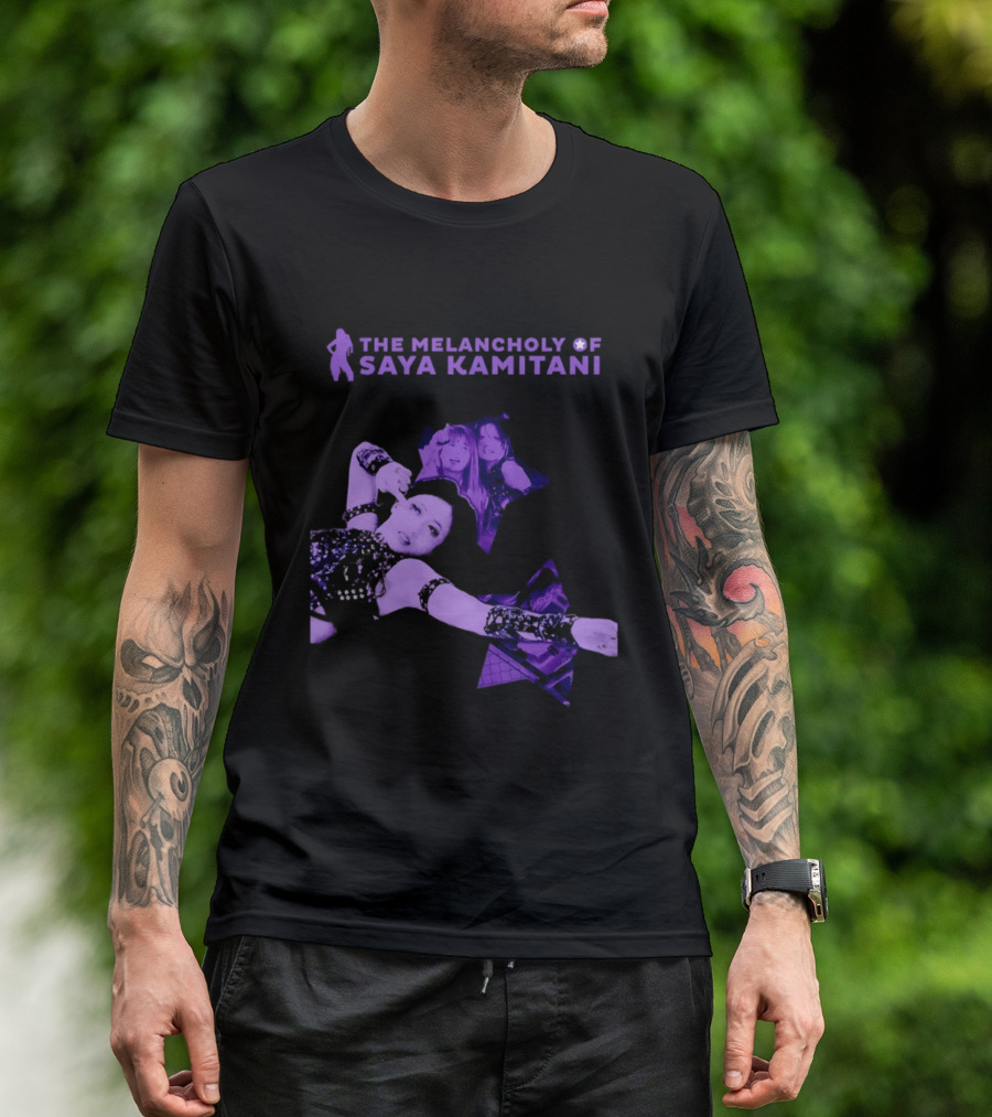 The Melancholy Of Saya Kamitani Purple Aesthetic T-Shirt