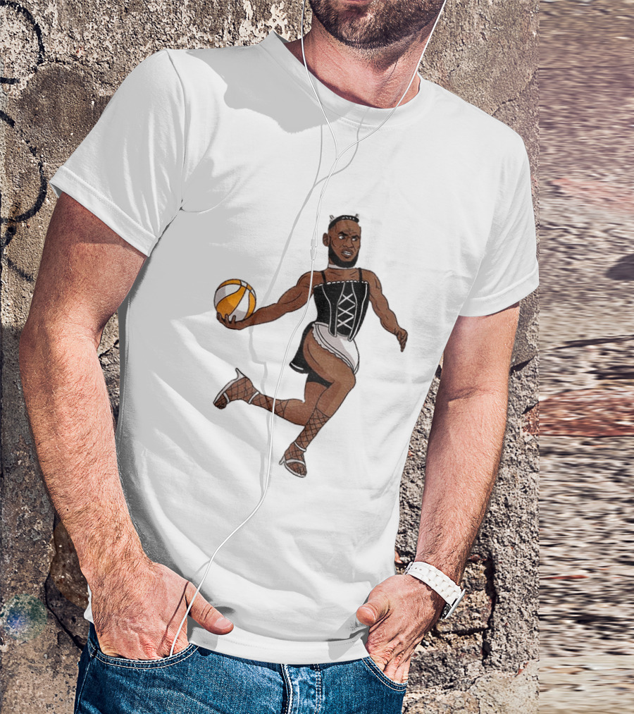 LeBron James Maid Outfit Basketball Crossover WNBA Fantasy T-Shirt