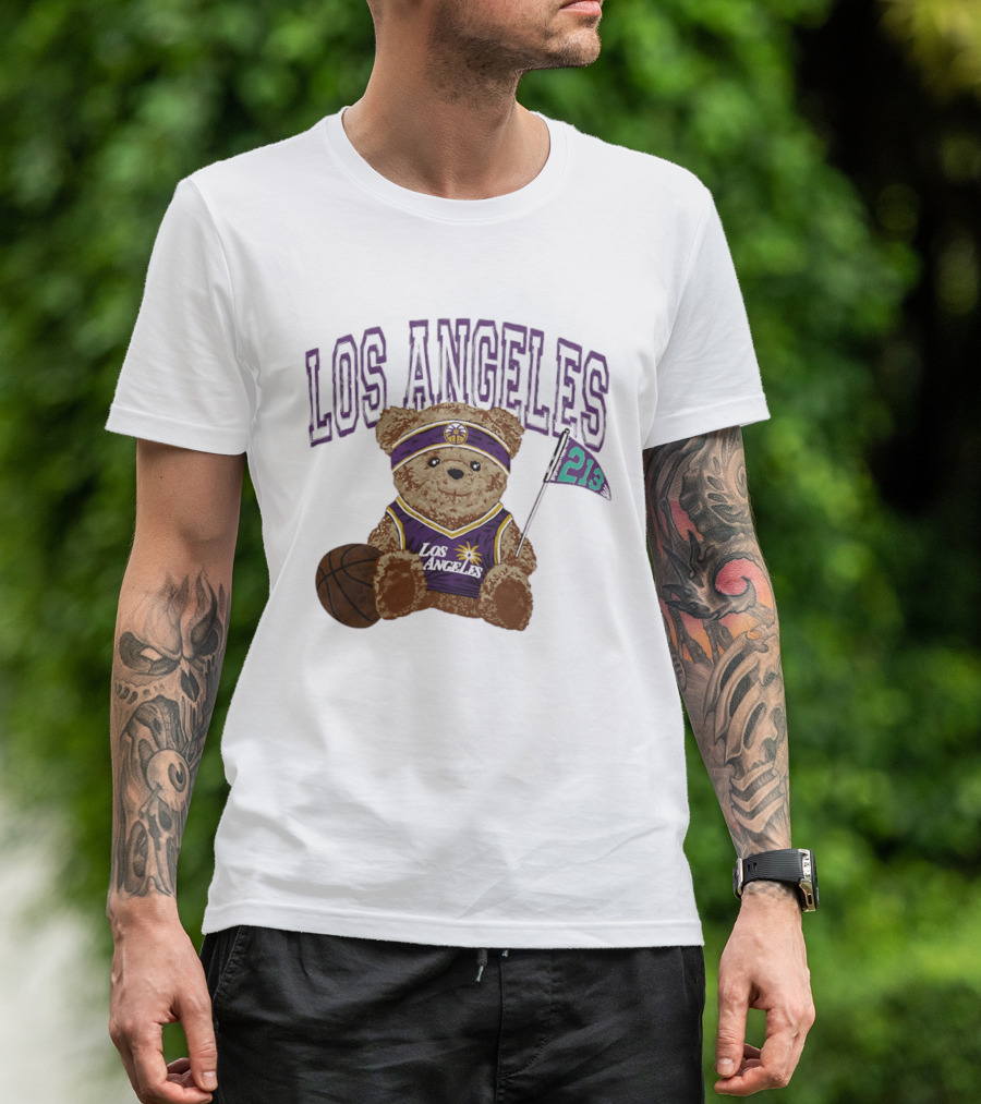 Los Angeles Basketball Bear 213 Team Spirit T-Shirt