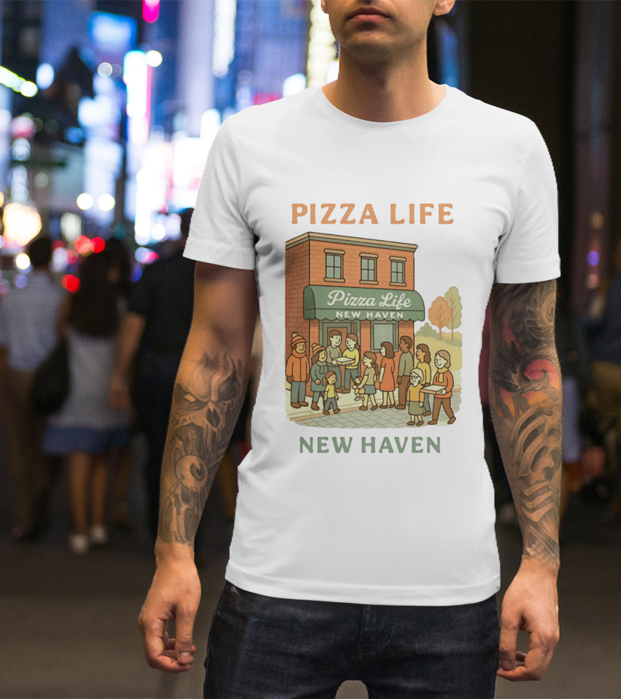 Pizza Life New Haven Family Gathering At Pizzeria T-Shirt