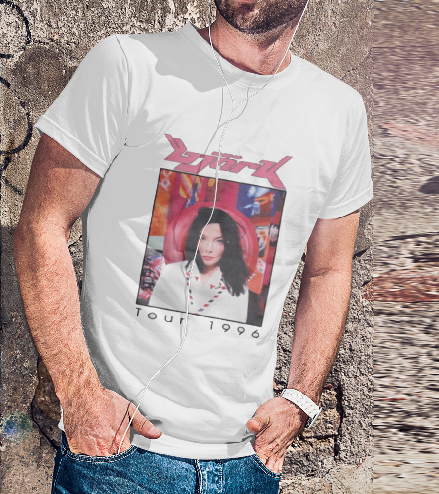 Björk Tour 1996 Post Icelandic Singer T-Shirt