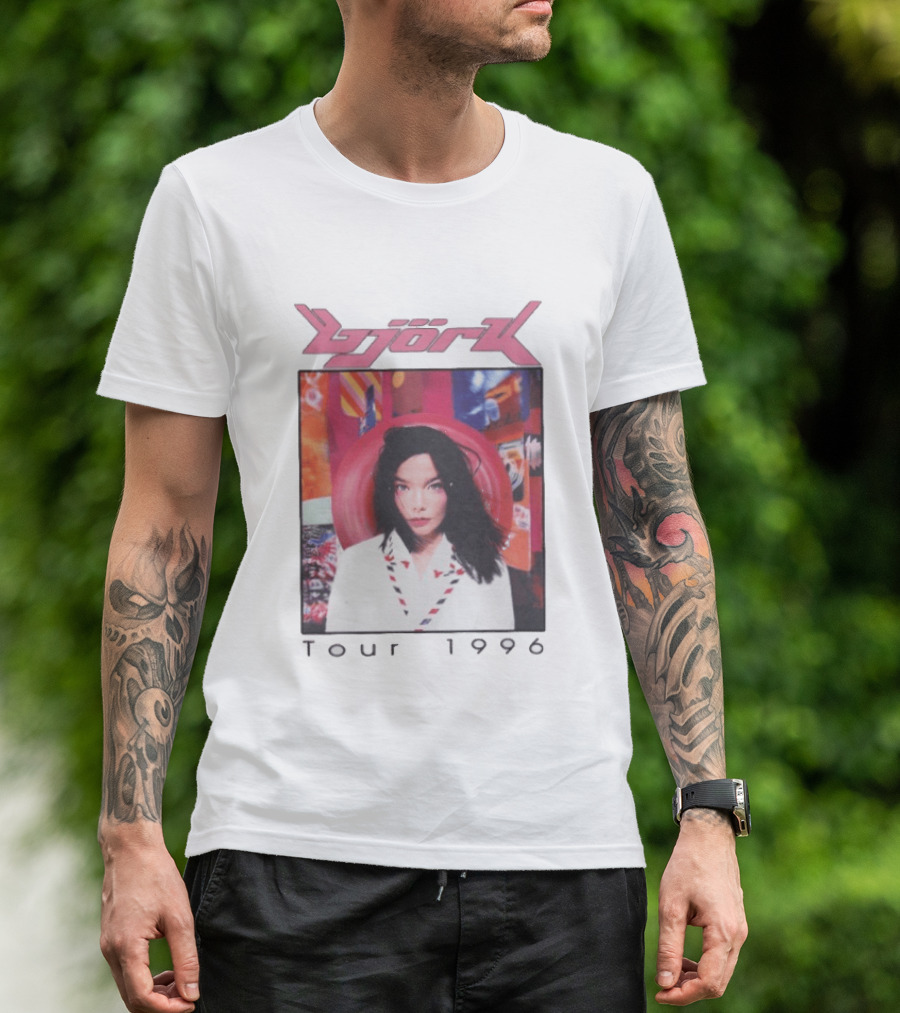 Björk Tour 1996 Post Icelandic Singer T-Shirt