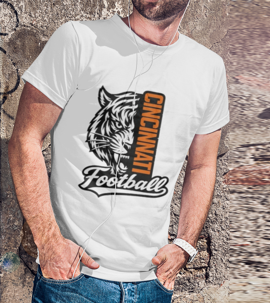 Cincinnati Football Tiger Tiger Iconic Team T-Shirt