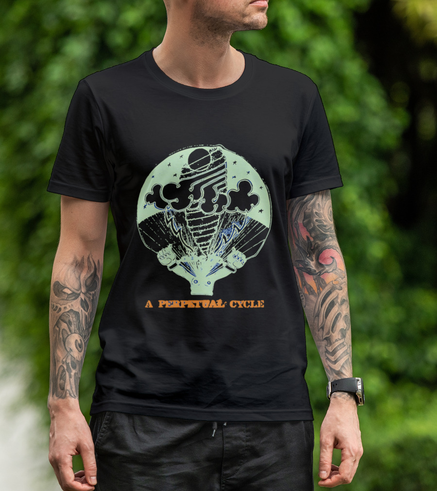 A Perpetual Cycle Tornado 4545 Hands Clouds Stars T-Shirt