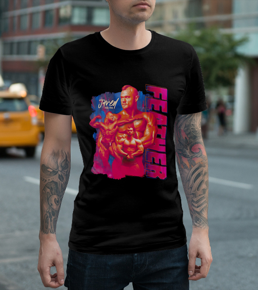 Jared Feather IFBB Pro Bodybuilding Champion Bold Visual T-Shirt