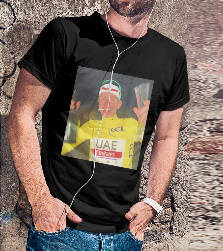 UAE Emirates LCL Tour De France Winner Celebrating T-Shirt