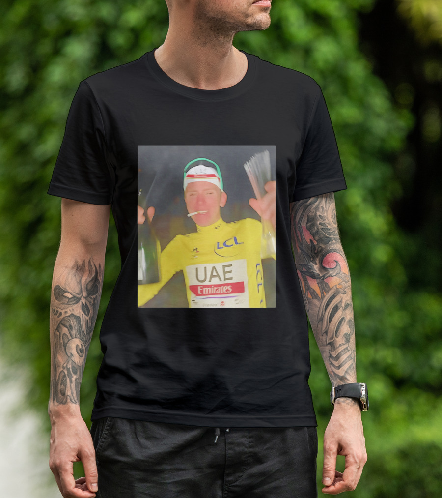 UAE Emirates LCL Tour De France Winner Celebrating T-Shirt