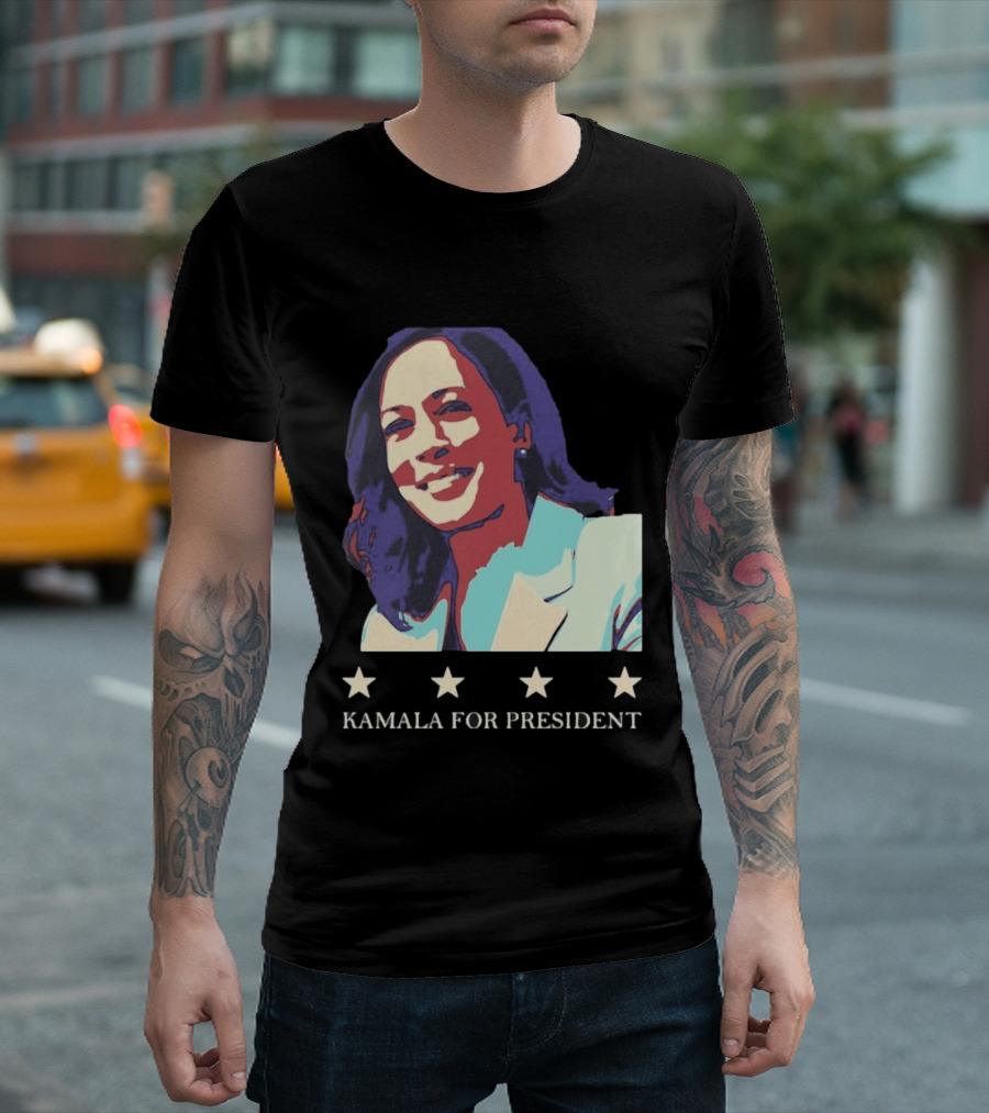 Kamala For President Pop Political Four Star T-Shirt