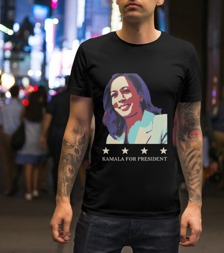Kamala For President Pop Political Four Star T-Shirt
