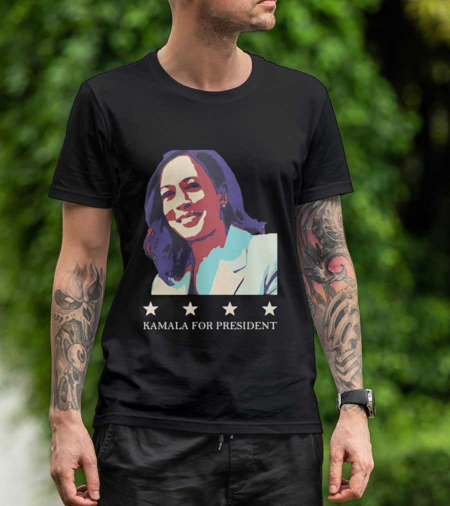 Kamala For President Pop Political Four Star T-Shirt
