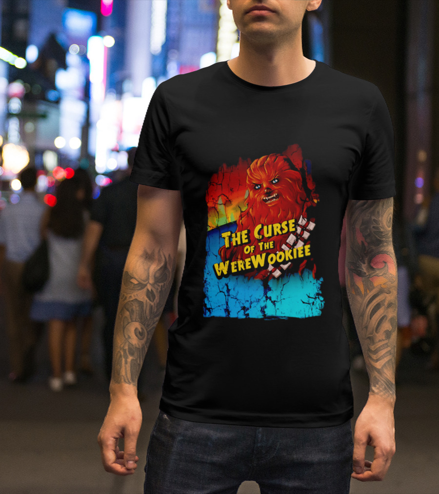 The Curse Of The WereWookiee Retro Horror Monster Mashup T-Shirt