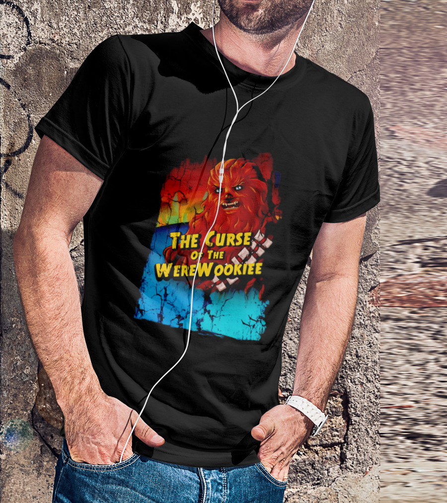 The Curse Of The WereWookiee Retro Horror Monster Mashup T-Shirt