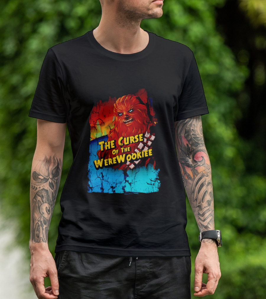 The Curse Of The WereWookiee Retro Horror Monster Mashup T-Shirt