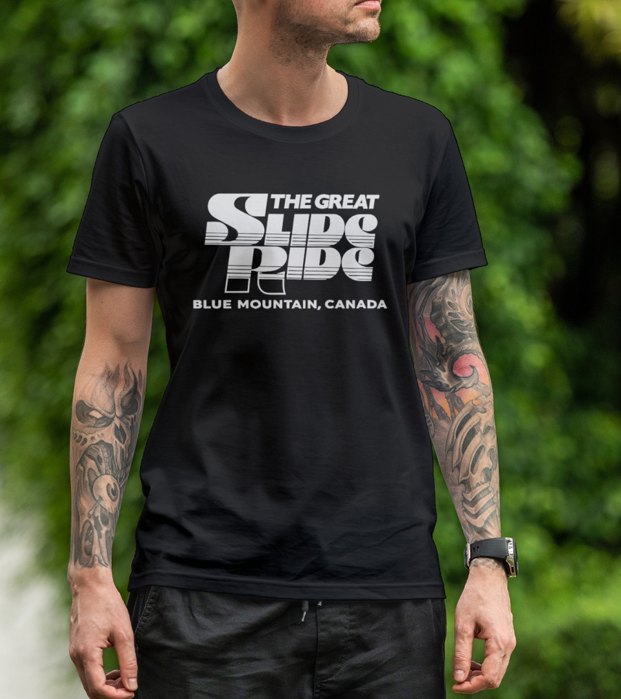 The Great Slide Ride Blue Mountain Canada Adventure Experience T-Shirt