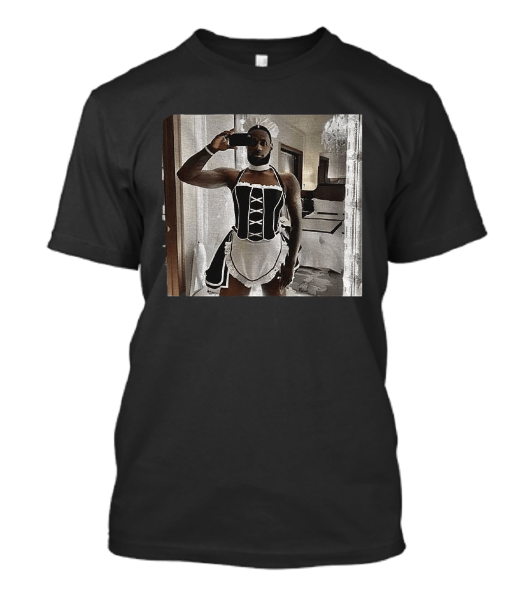 LeBron James Maid Costume Selfie T-Shirt