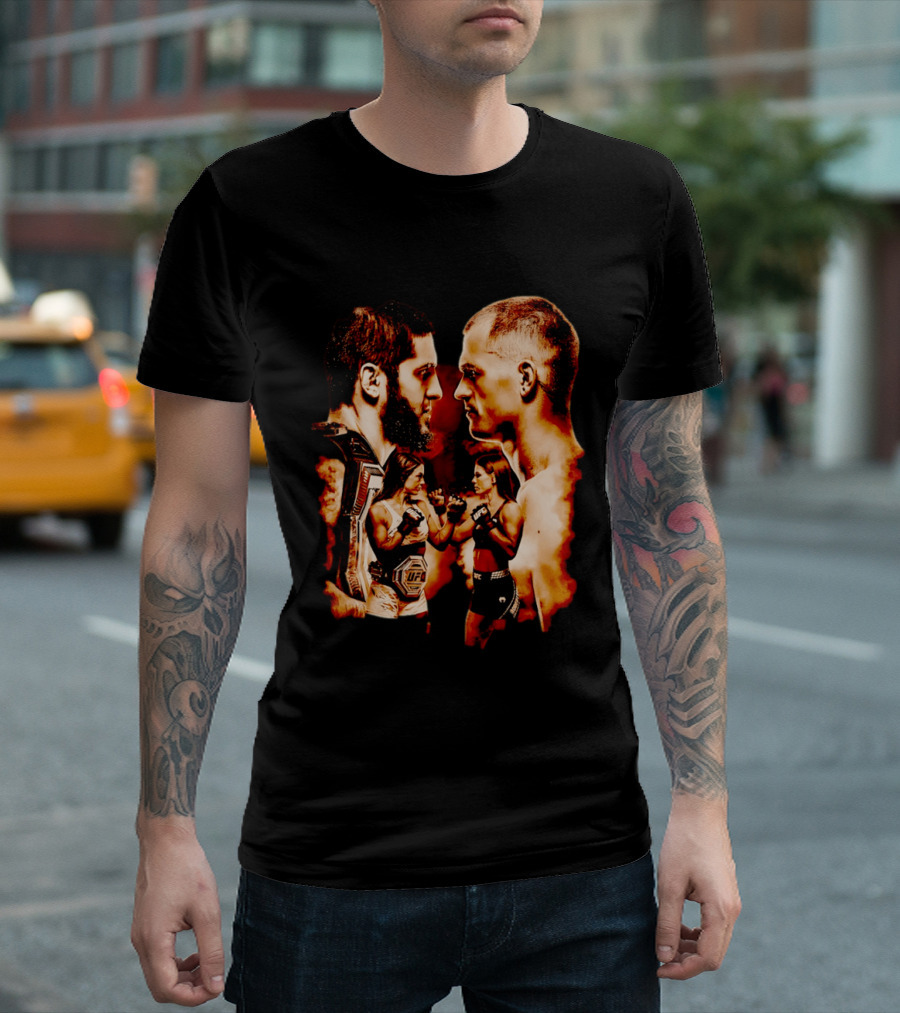UFC 330 Matchup Islam Makhachev Vs Alexander Volkanovski Face Off T-Shirt