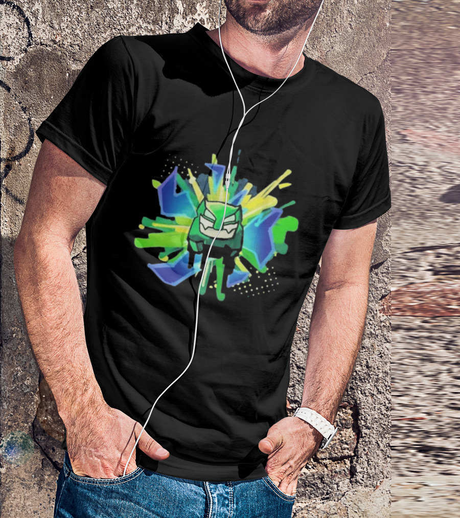 Vortrox Graffiti Green Blue Splash T-Shirt