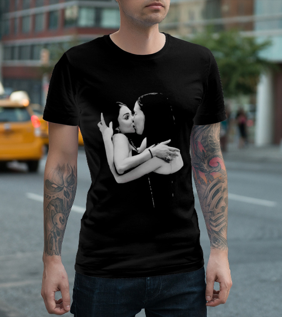 Nikita Rawal Viral Kiss Romantic Embrace T-Shirt
