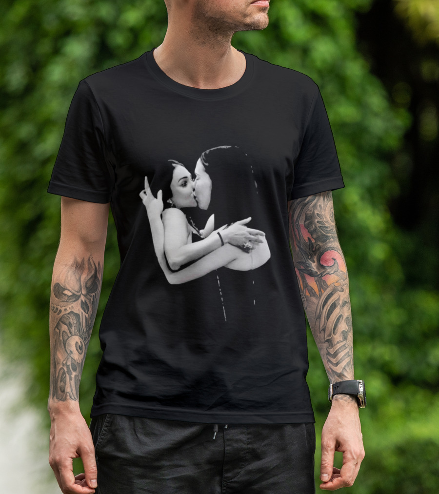 Nikita Rawal Viral Kiss Romantic Embrace T-Shirt