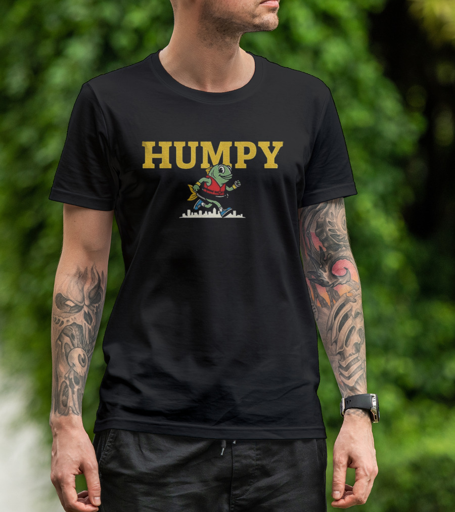 Seattle Mariners Humpy The Salmon Running Vintage Baseball T-Shirt