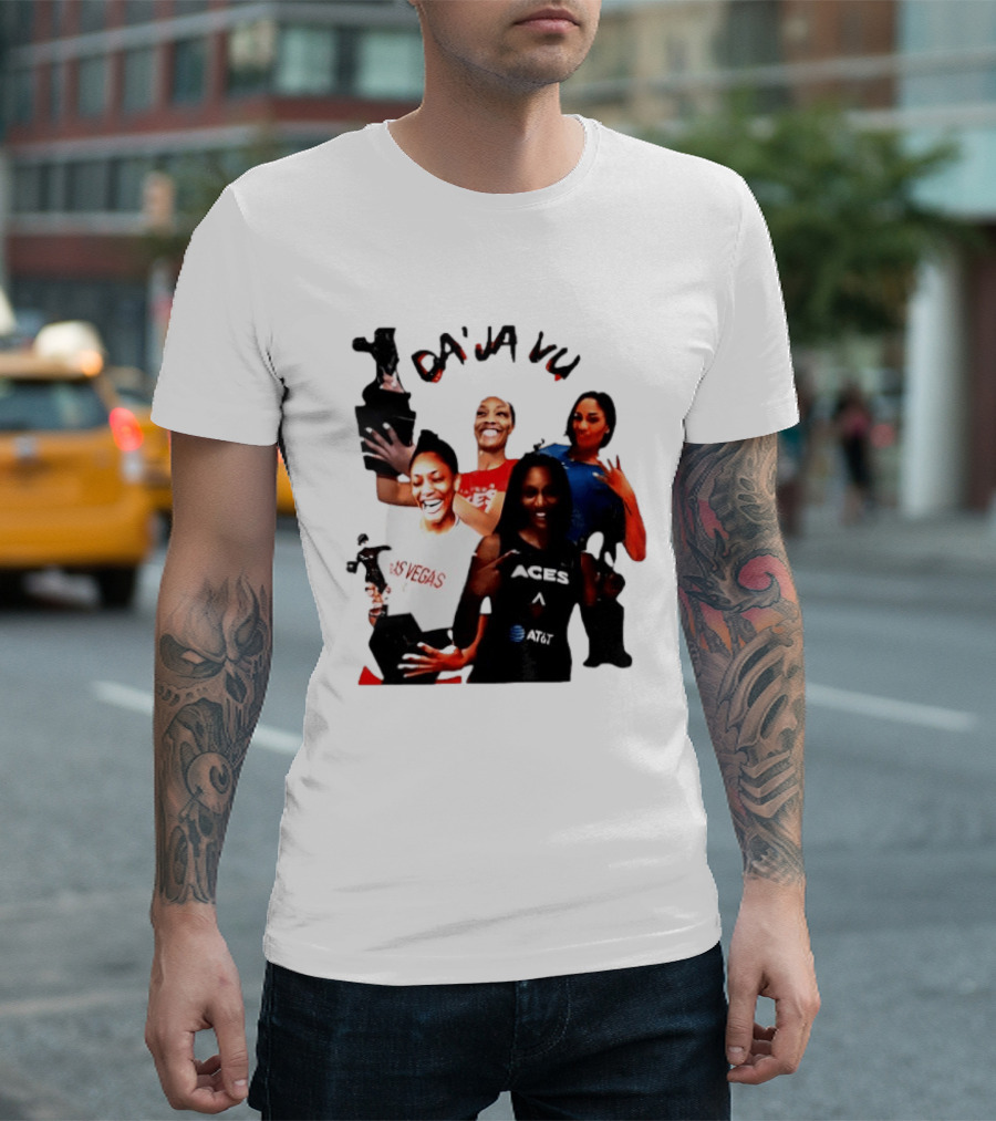 Aja Wilson DA'JA Vu Las Vegas Aces 4X MVP WNBA Legend T-Shirt