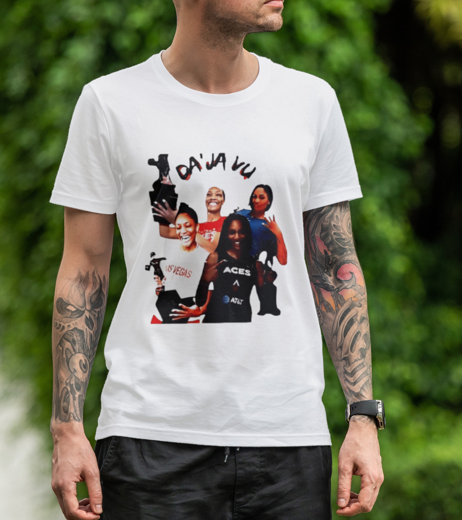 Aja Wilson DA'JA Vu Las Vegas Aces 4X MVP WNBA Legend T-Shirt