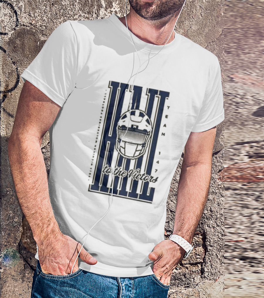 Hail Michigan Wolverines Football Helmet Icon 2026 T-Shirt