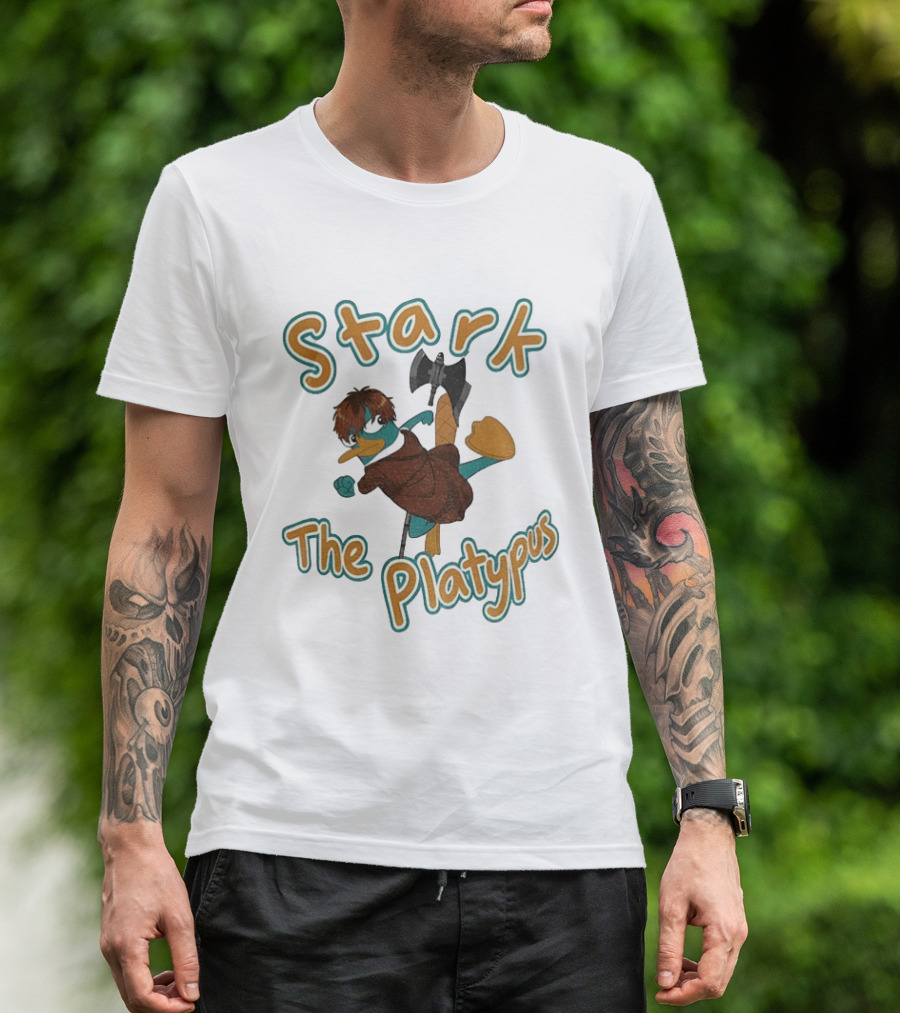 Stark Perry The Platypus Crossover Character Mashup T-Shirt