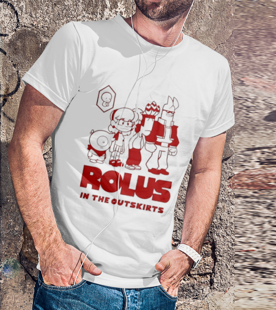 ROLUS In The Outskirts Cartoon Characters Lineup T-Shirt