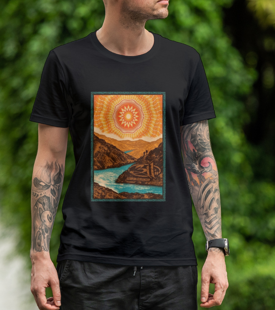311 August 11 2026 Nampa ID Sunburst Mountain River Scene T-Shirt