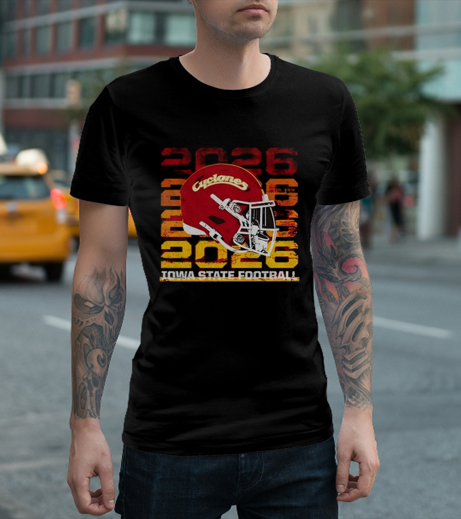 Cyclones Helmet 2026 Iowa State Football Gameday T-Shirt