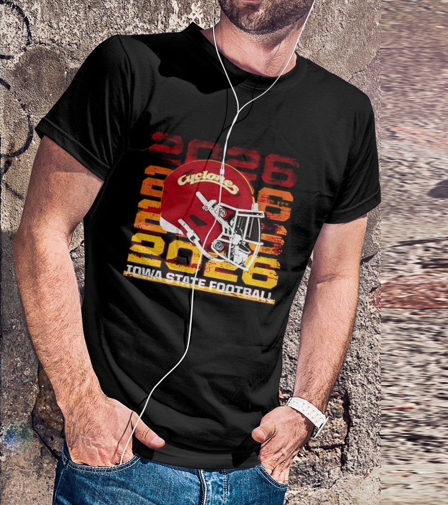 Cyclones Helmet 2026 Iowa State Football Gameday T-Shirt