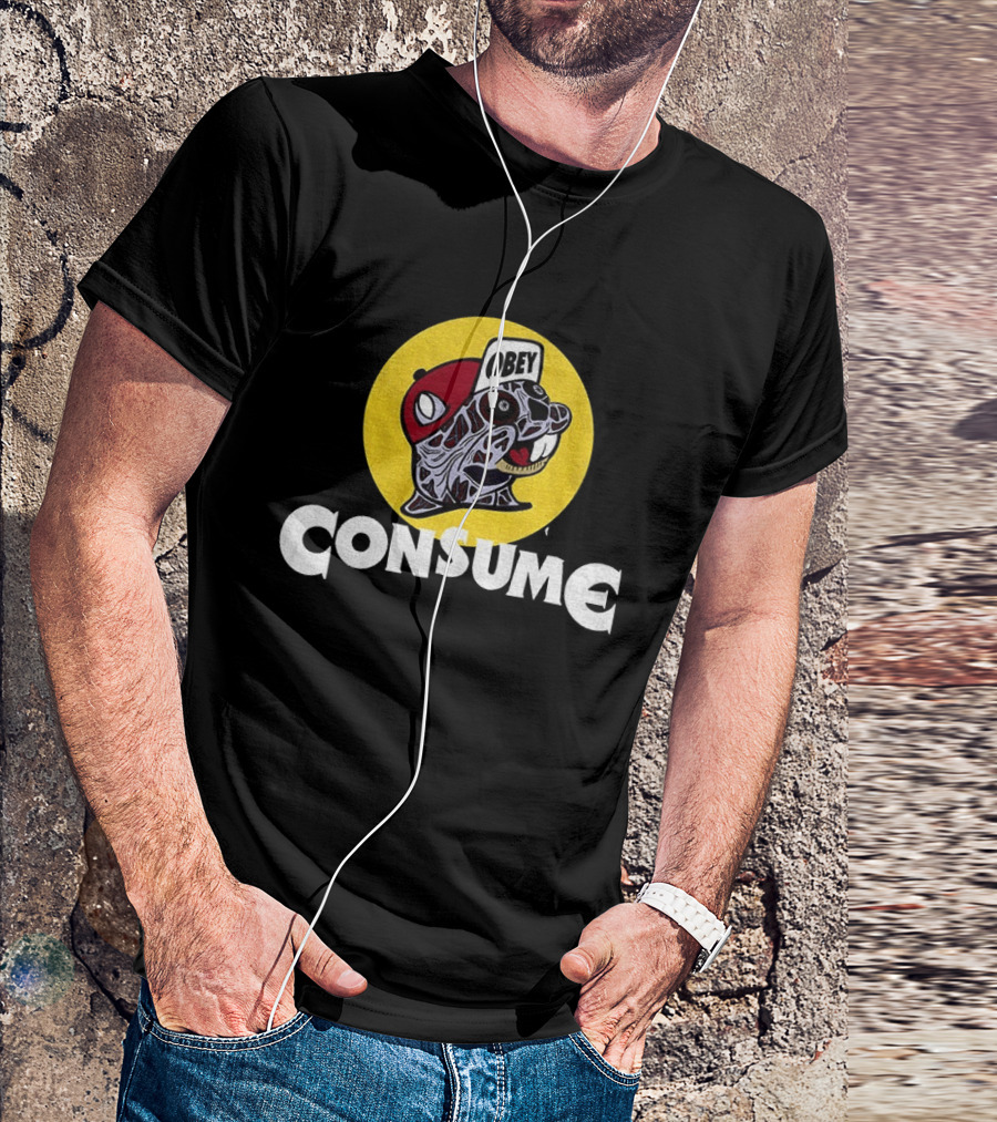 Buc Ee's Obey Consume Graphic With Freddy Krueger T-Shirt